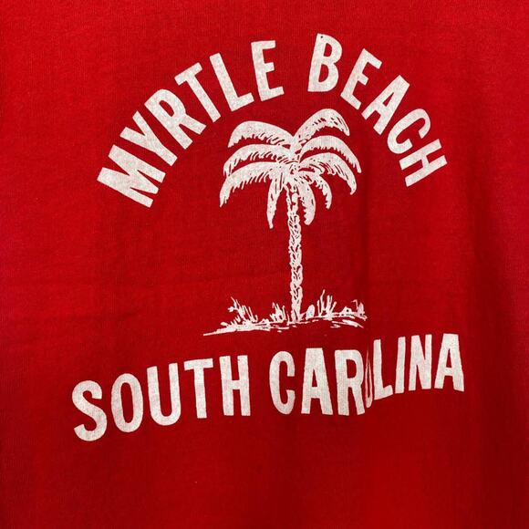 Vintage Baby Doll Red Myrtle Beach South Carolina Tshirt - Picture 3 of 5